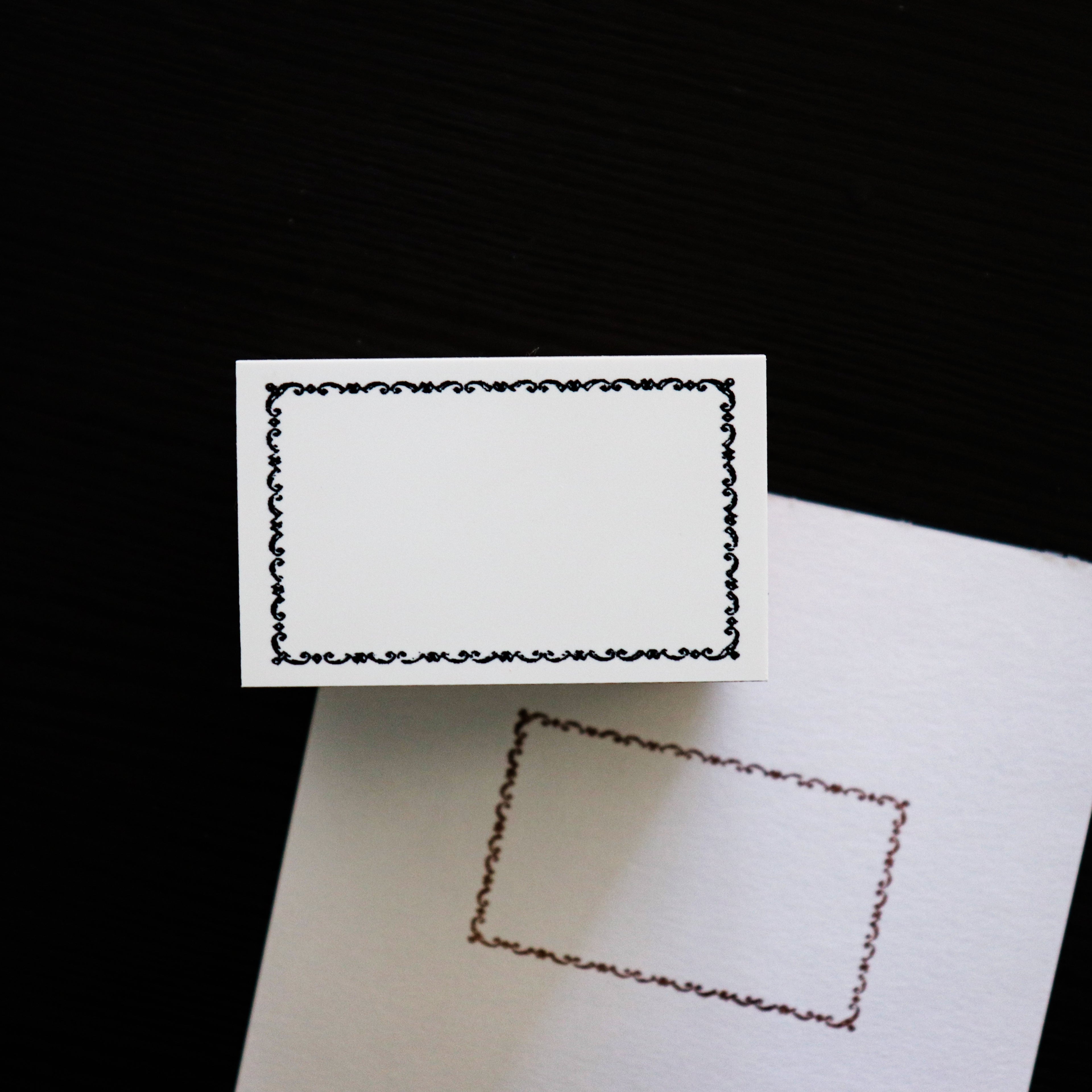 YOHAKU Wooden Rubber Stamp- Frame- Waltz