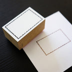YOHAKU Wooden Rubber Stamp- Frame- Waltz