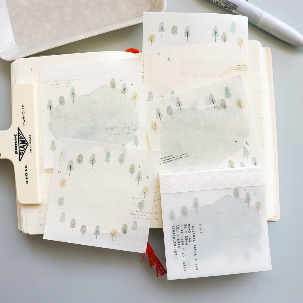 YOHAKU Memo Pad- Hiking