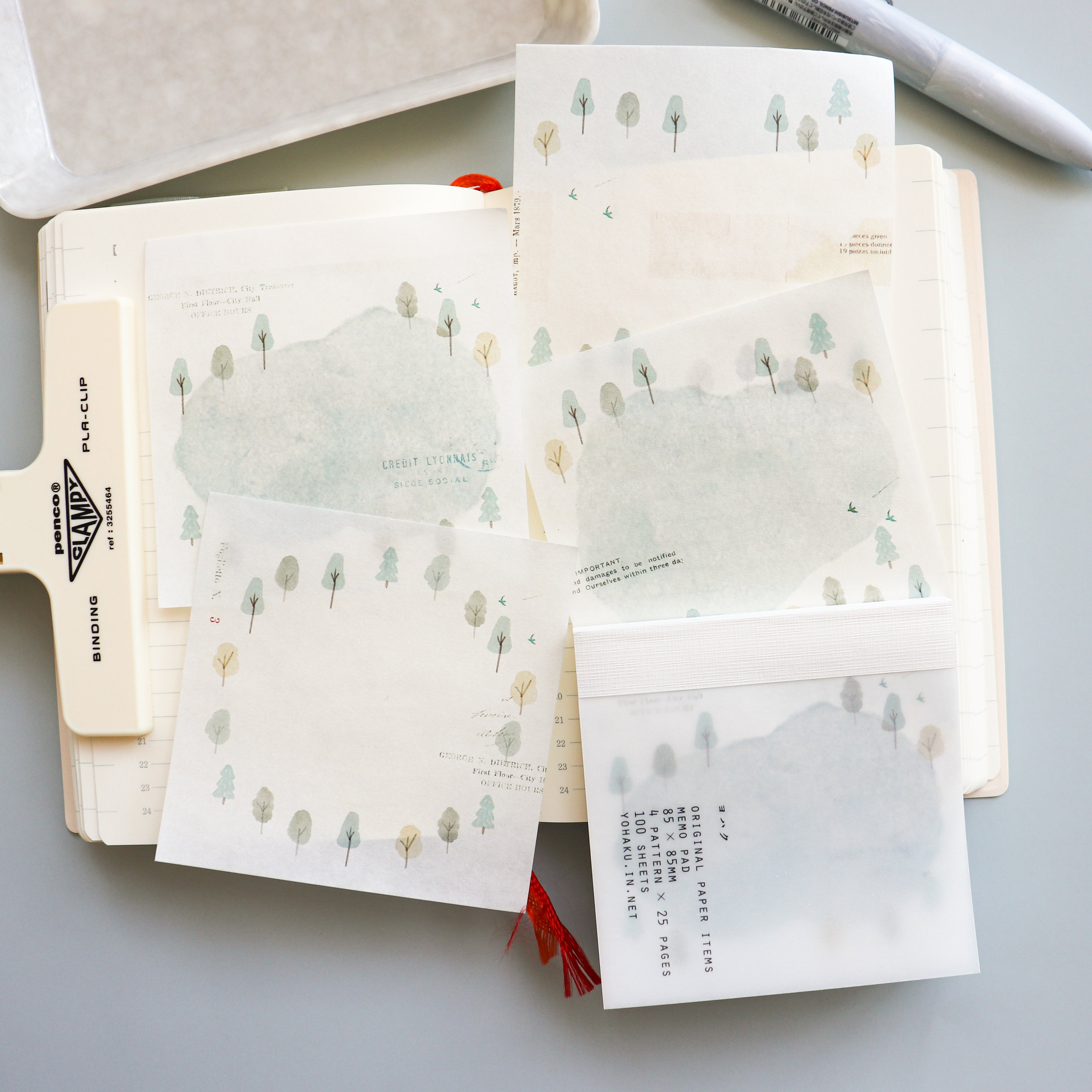 YOHAKU Memo Pad- Hiking
