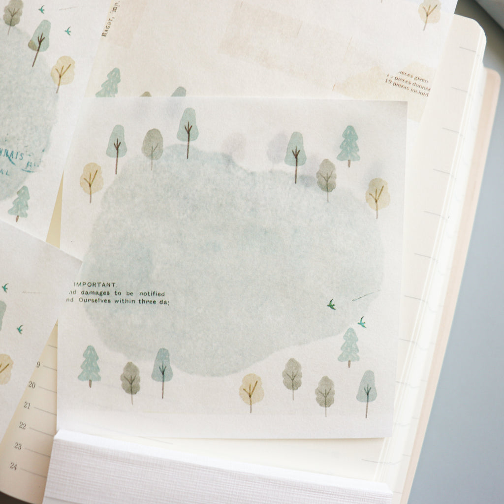 YOHAKU Memo Pad- Hiking
