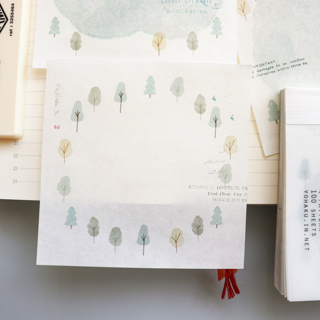 YOHAKU Memo Pad- Hiking