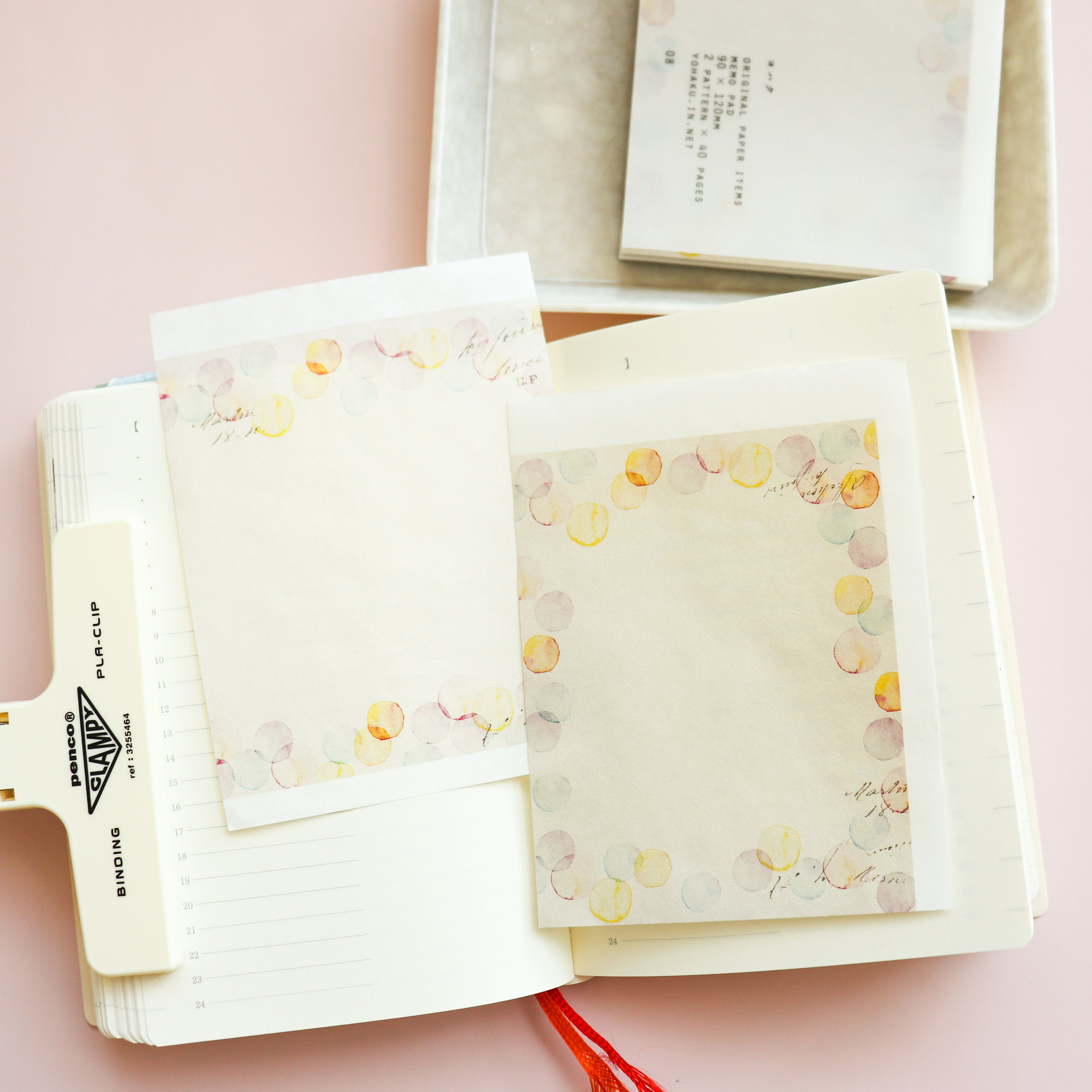 YOHAKU Memo Pad- Akogare