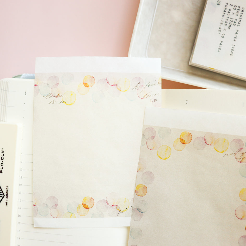 YOHAKU Memo Pad- Akogare