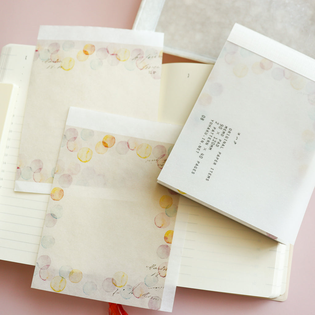 YOHAKU Memo Pad- Akogare