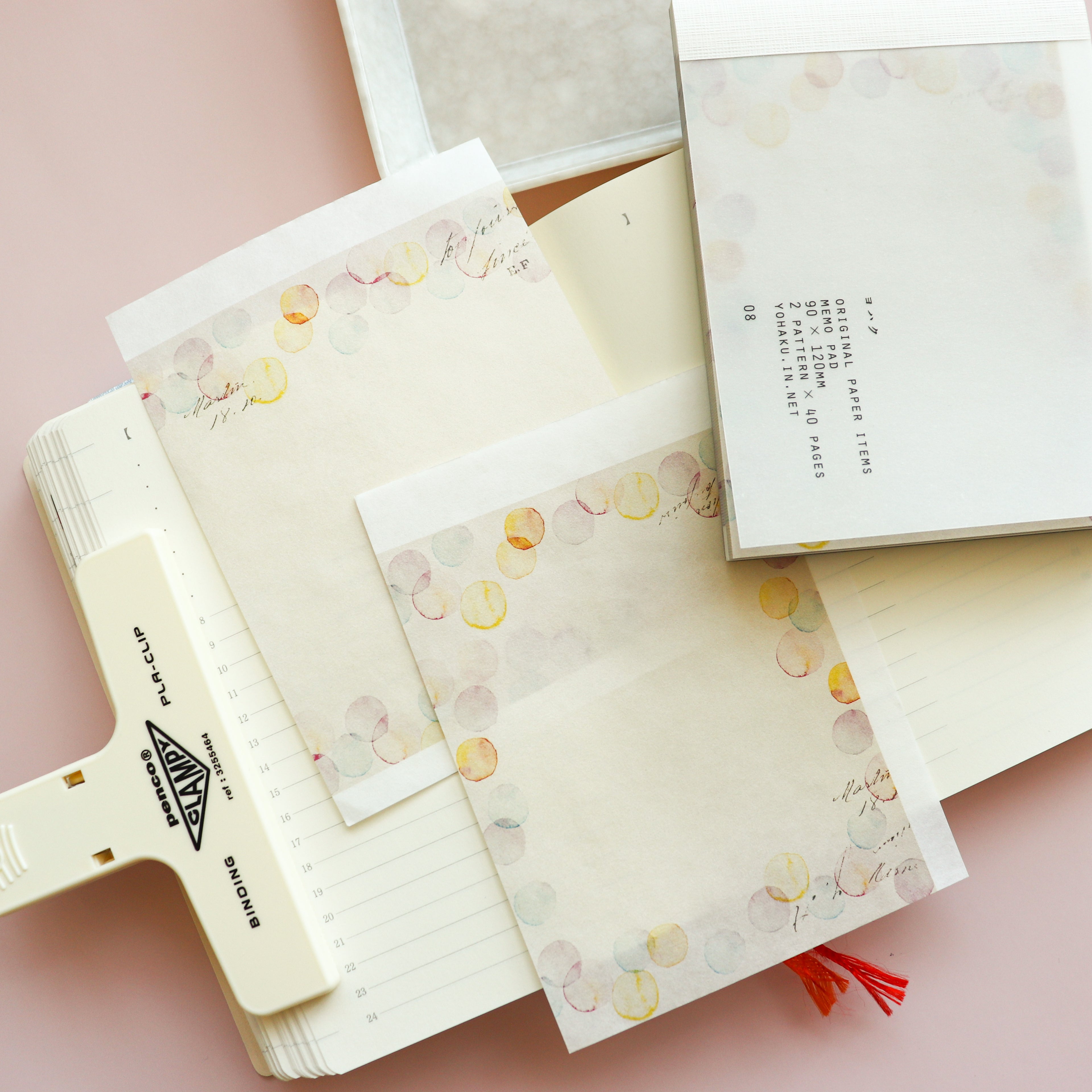 YOHAKU Memo Pad- Akogare