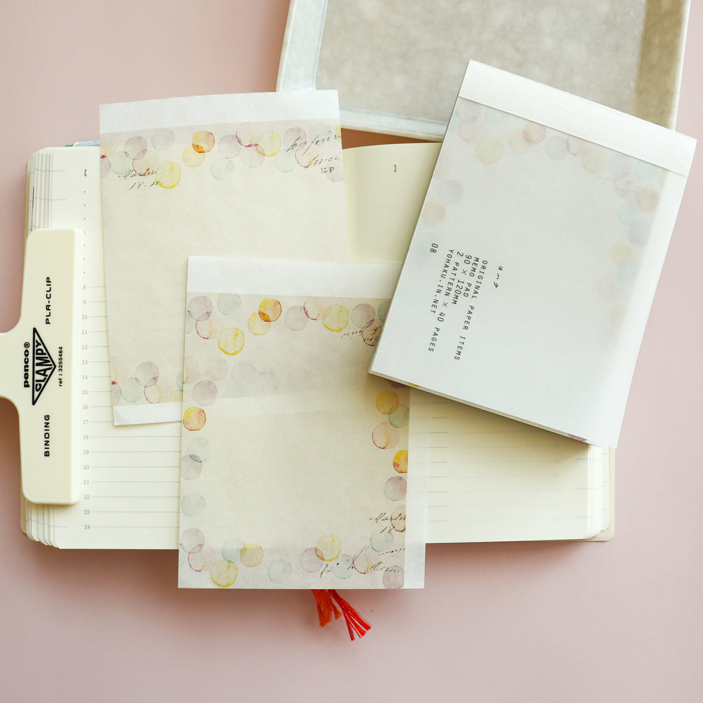 YOHAKU Memo Pad- Akogare