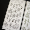【OEDA LETTERPRESS】Edo Gardening Sticker Sheet
