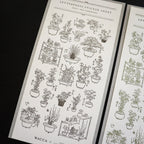 【OEDA LETTERPRESS】Edo Gardening Sticker Sheet