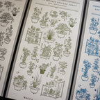 【OEDA LETTERPRESS】Edo Gardening Sticker Sheet