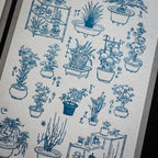 【OEDA LETTERPRESS】Edo Gardening Sticker Sheet