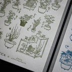 【OEDA LETTERPRESS】Edo Gardening Sticker Sheet