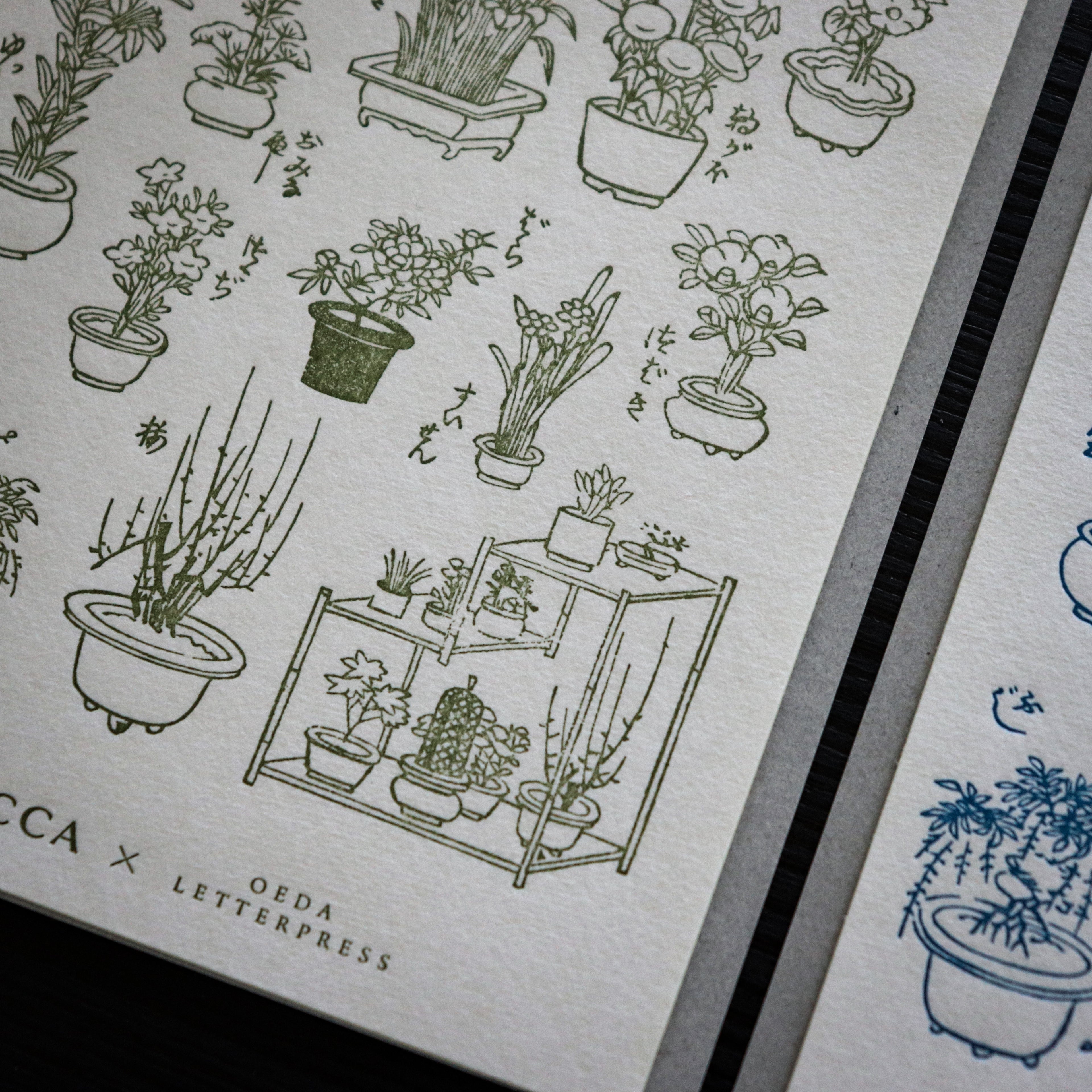 【OEDA LETTERPRESS】Edo Gardening Sticker Sheet