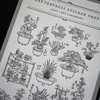 【OEDA LETTERPRESS】Edo Gardening Sticker Sheet