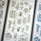 【OEDA LETTERPRESS】Edo Gardening Sticker Sheet