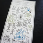 【OEDA LETTERPRESS】Edo Gardening Sticker Sheet