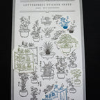 【OEDA LETTERPRESS】Edo Gardening Sticker Sheet