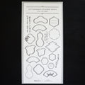【OEDA LETTERPRESS】Edo Frame Sticker Sheet- Ink Black