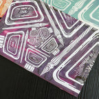 Color Swatch Post Card- Glass Dip Pen & Ink