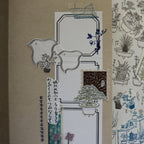 【OEDA LETTERPRESS】Edo Frame Sticker Sheet- Ink Black