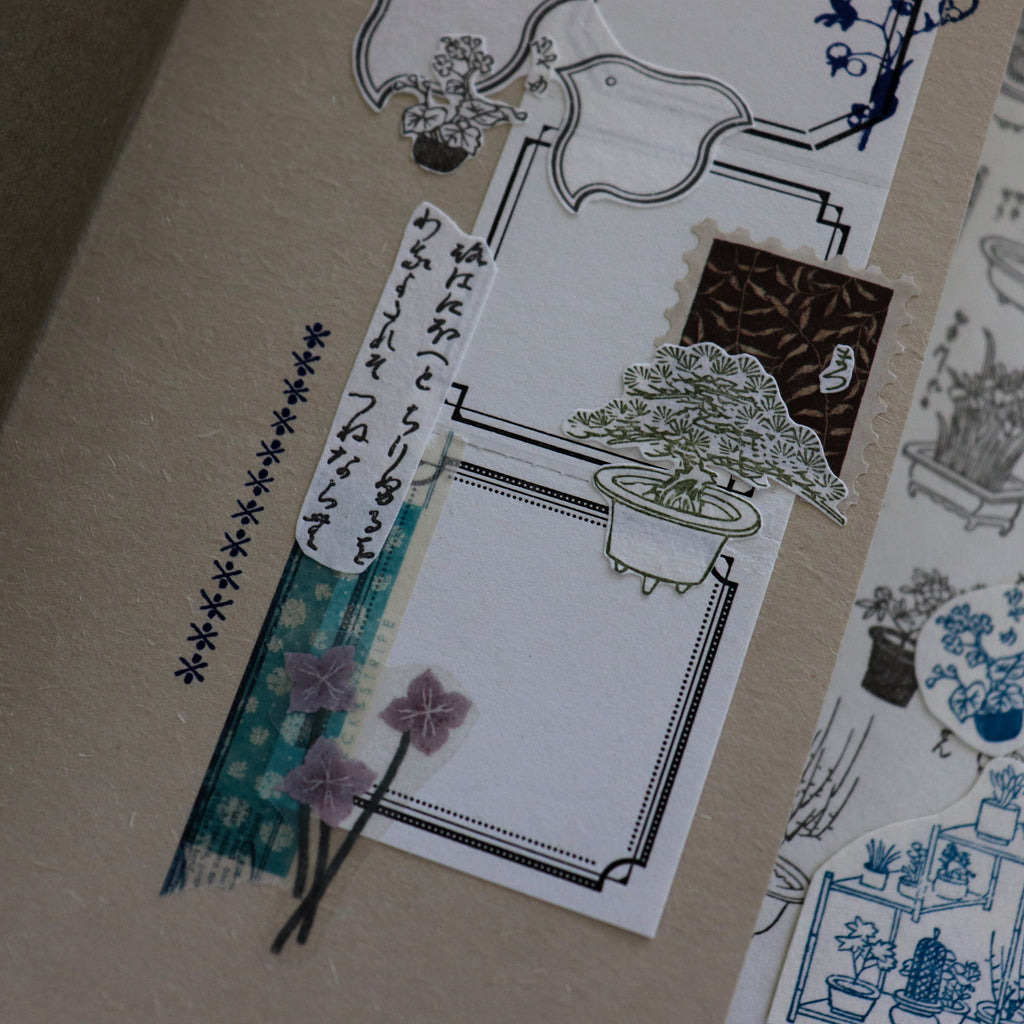 【OEDA LETTERPRESS】Edo Gardening Sticker Sheet