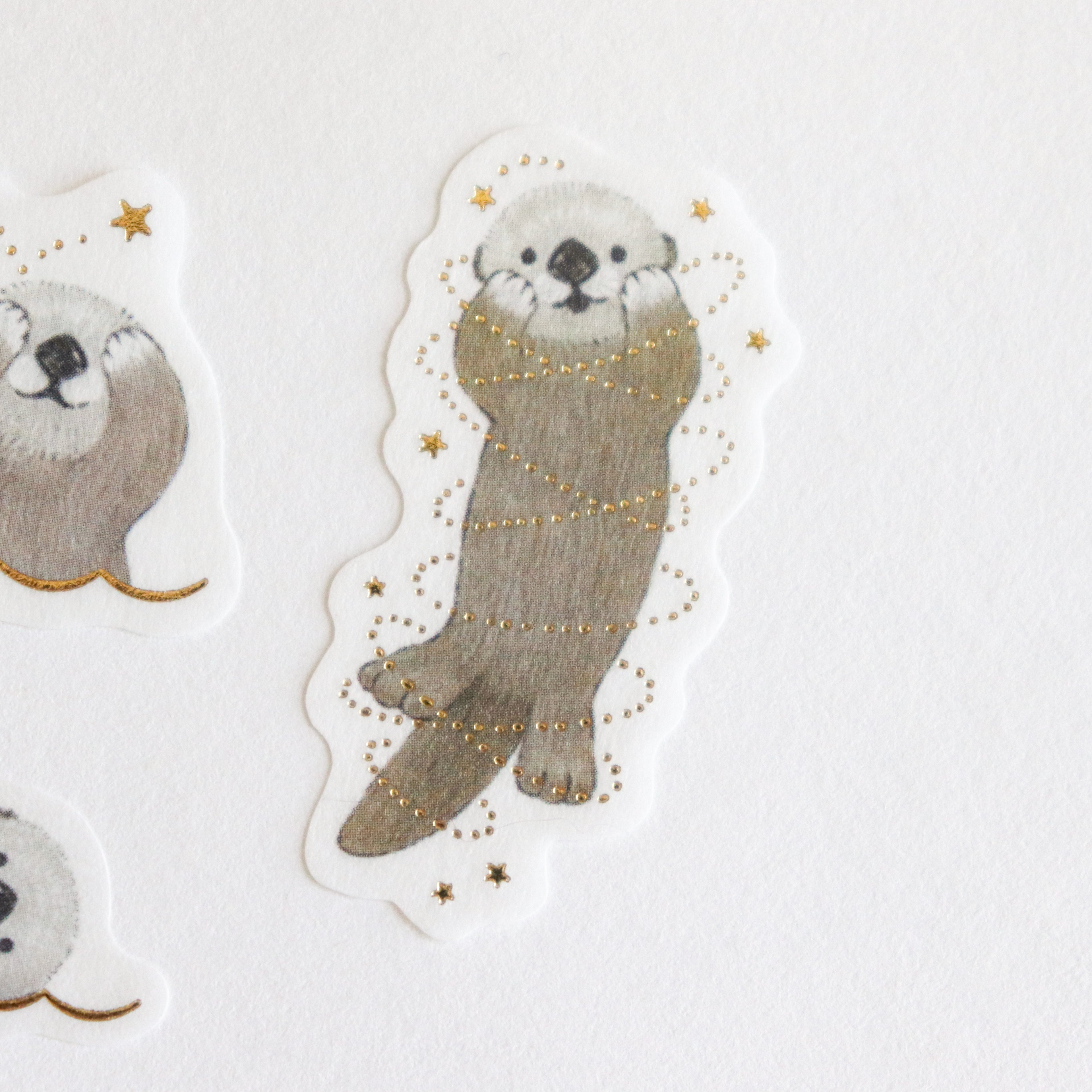 Papier Platz- Milina-  Flake Sticker- Love Otter