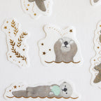 Papier Platz- Milina-  Flake Sticker- Love Otter