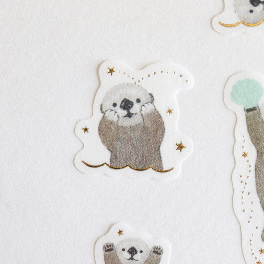 Papier Platz- Milina-  Flake Sticker- Love Otter