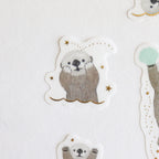 Papier Platz- Milina-  Flake Sticker- Love Otter
