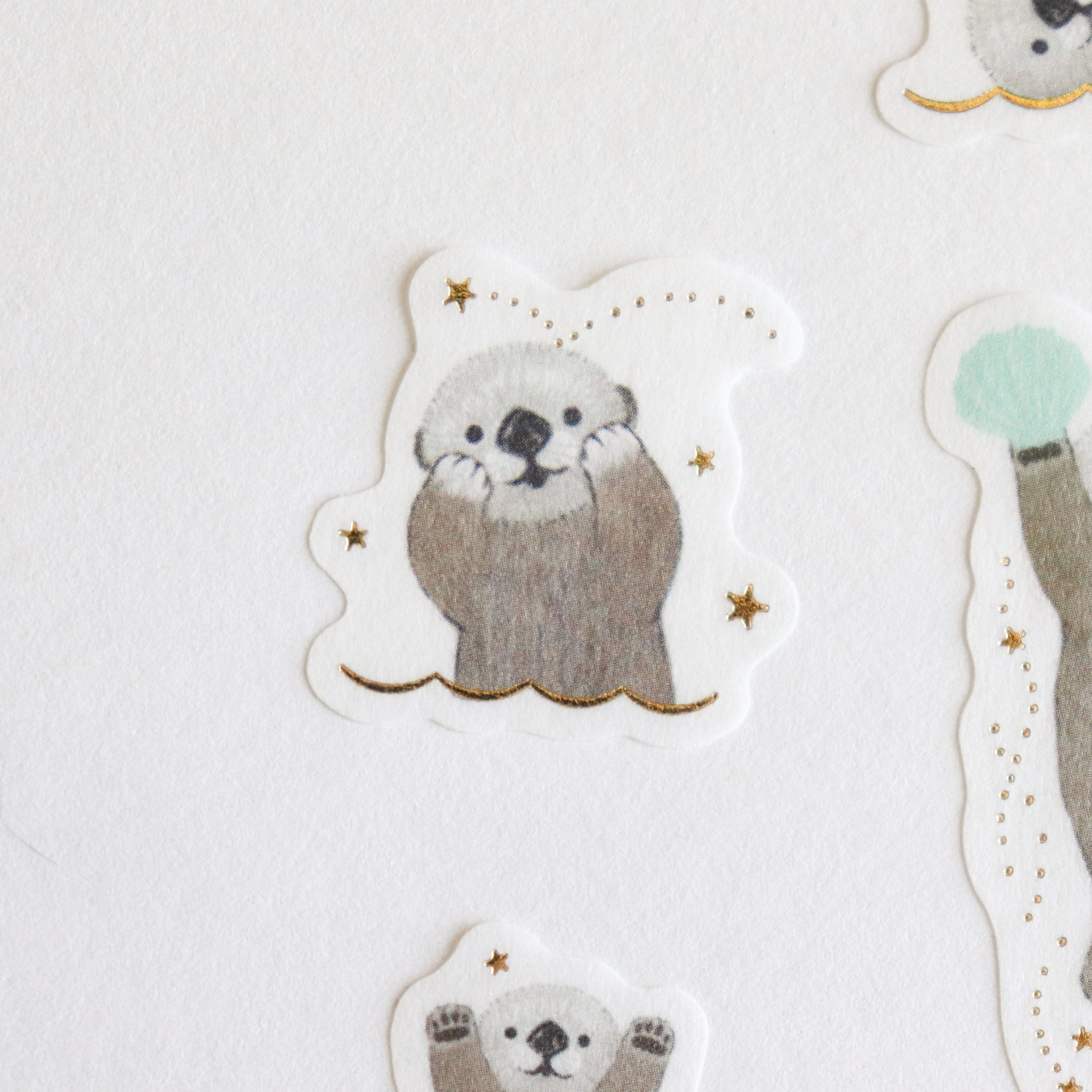 Papier Platz- Milina-  Flake Sticker- Love Otter