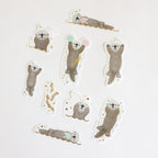 Papier Platz- Milina-  Flake Sticker- Love Otter