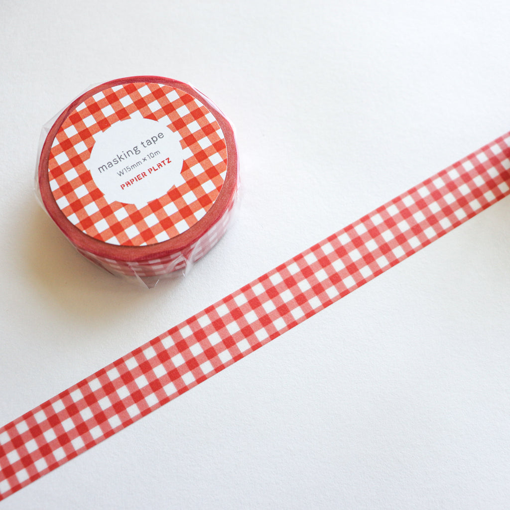Papier Platz- Washi Tape- Gingham Check