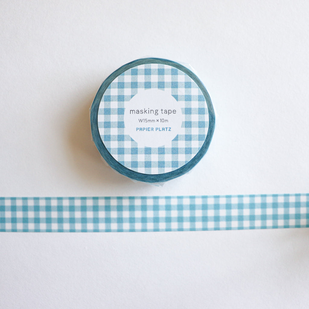Papier Platz- Washi Tape- Gingham Check
