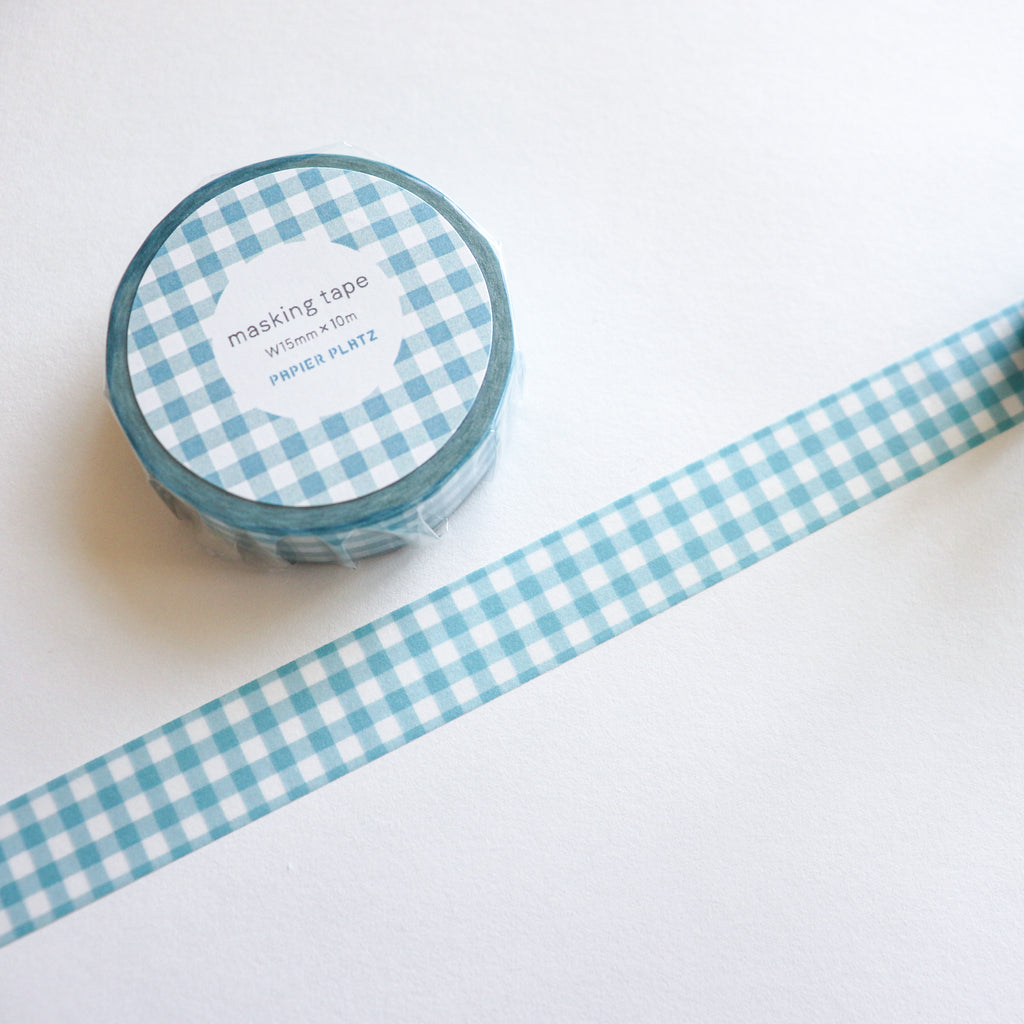 Papier Platz- Washi Tape- Gingham Check
