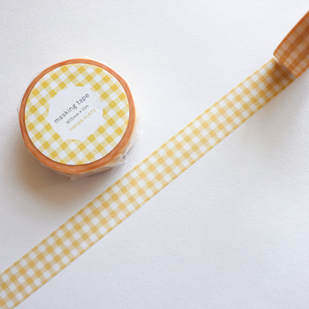 Papier Platz- Washi Tape- Gingham Check