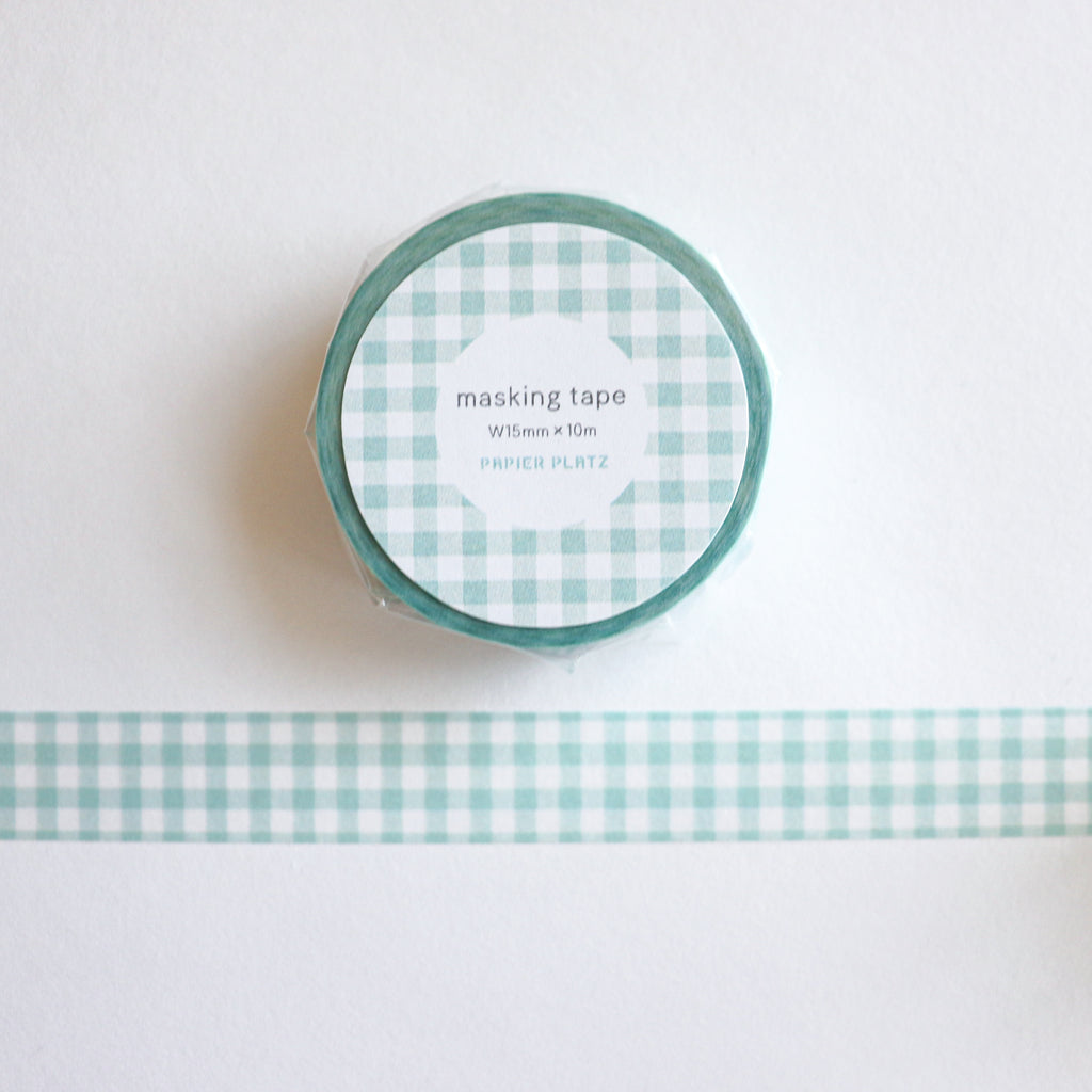 Papier Platz- Washi Tape- Gingham Check