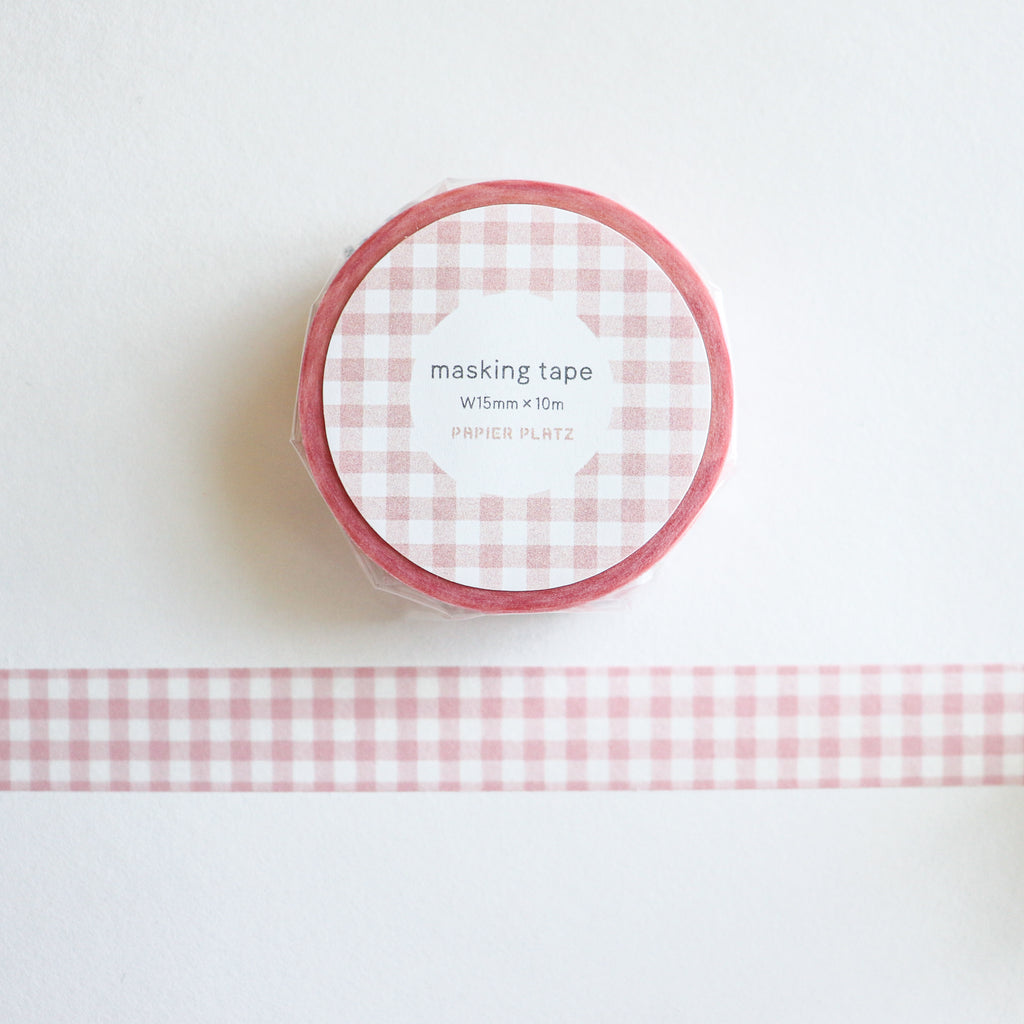 Papier Platz- Washi Tape- Gingham Check