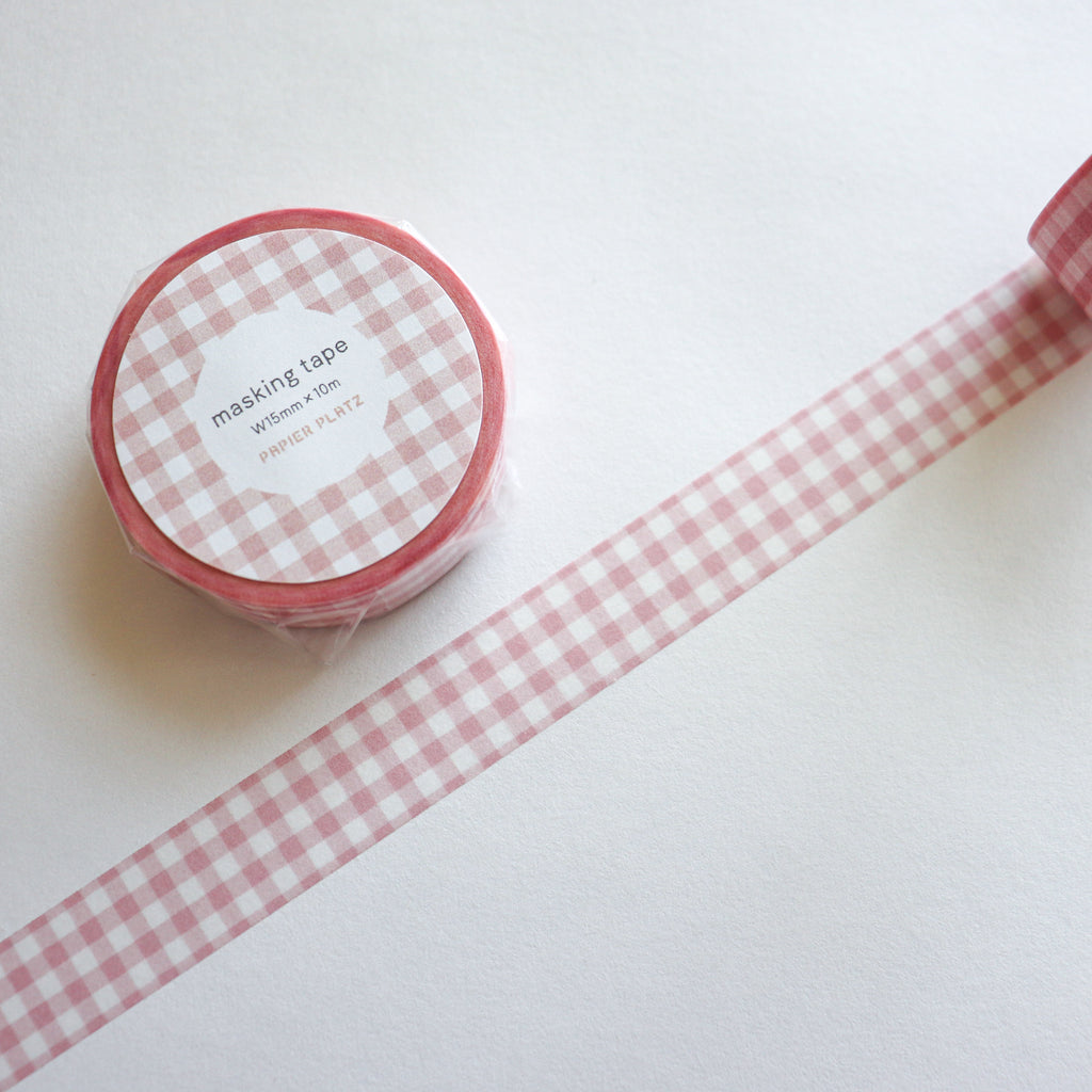 Papier Platz- Washi Tape- Gingham Check