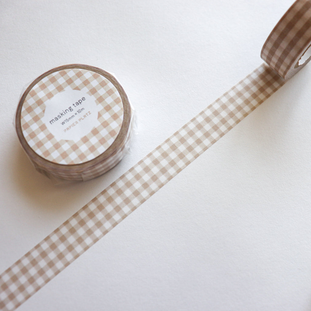 Papier Platz- Washi Tape- Gingham Check
