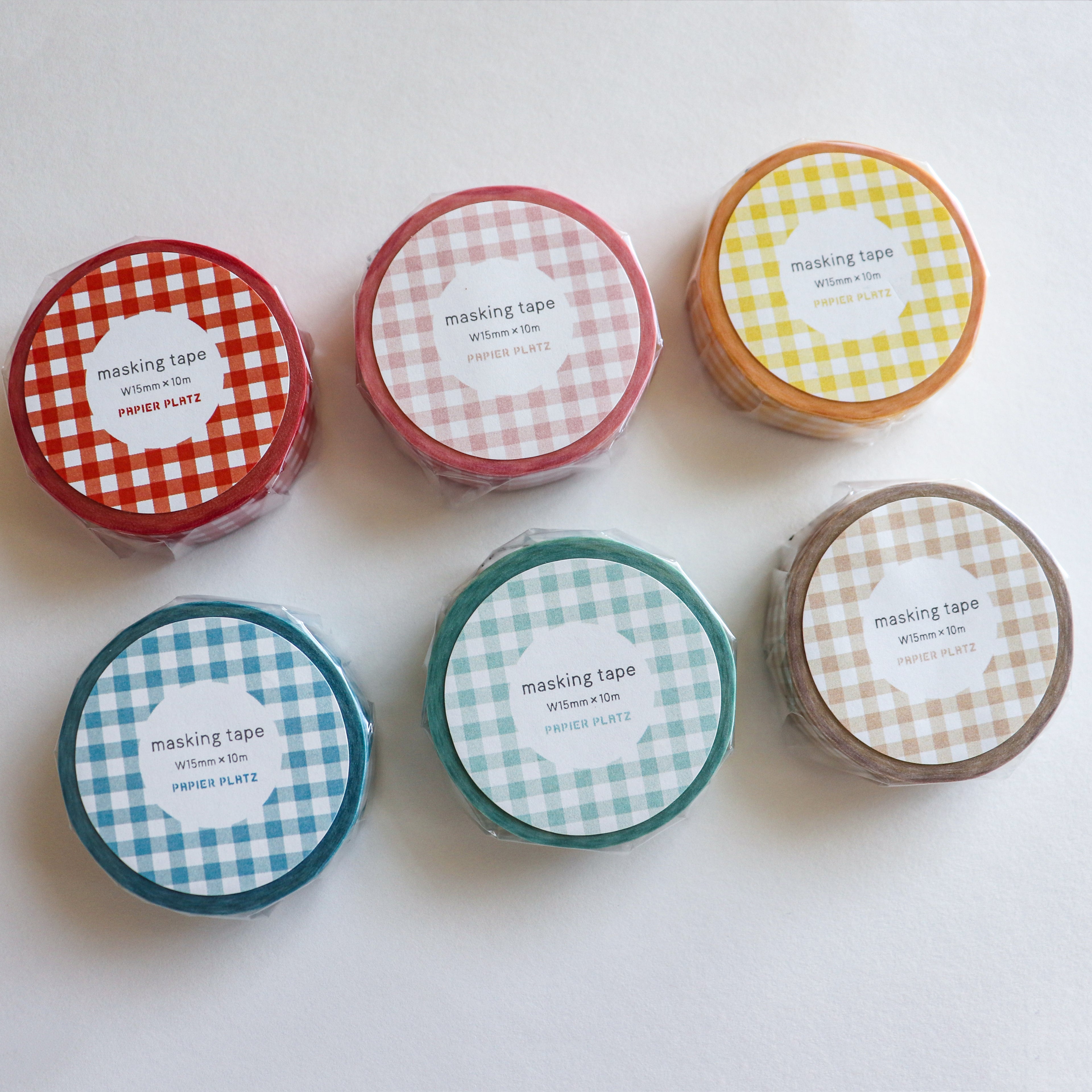 Papier Platz- Washi Tape- Gingham Check