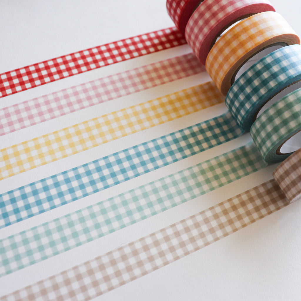 Papier Platz- Washi Tape- Gingham Check