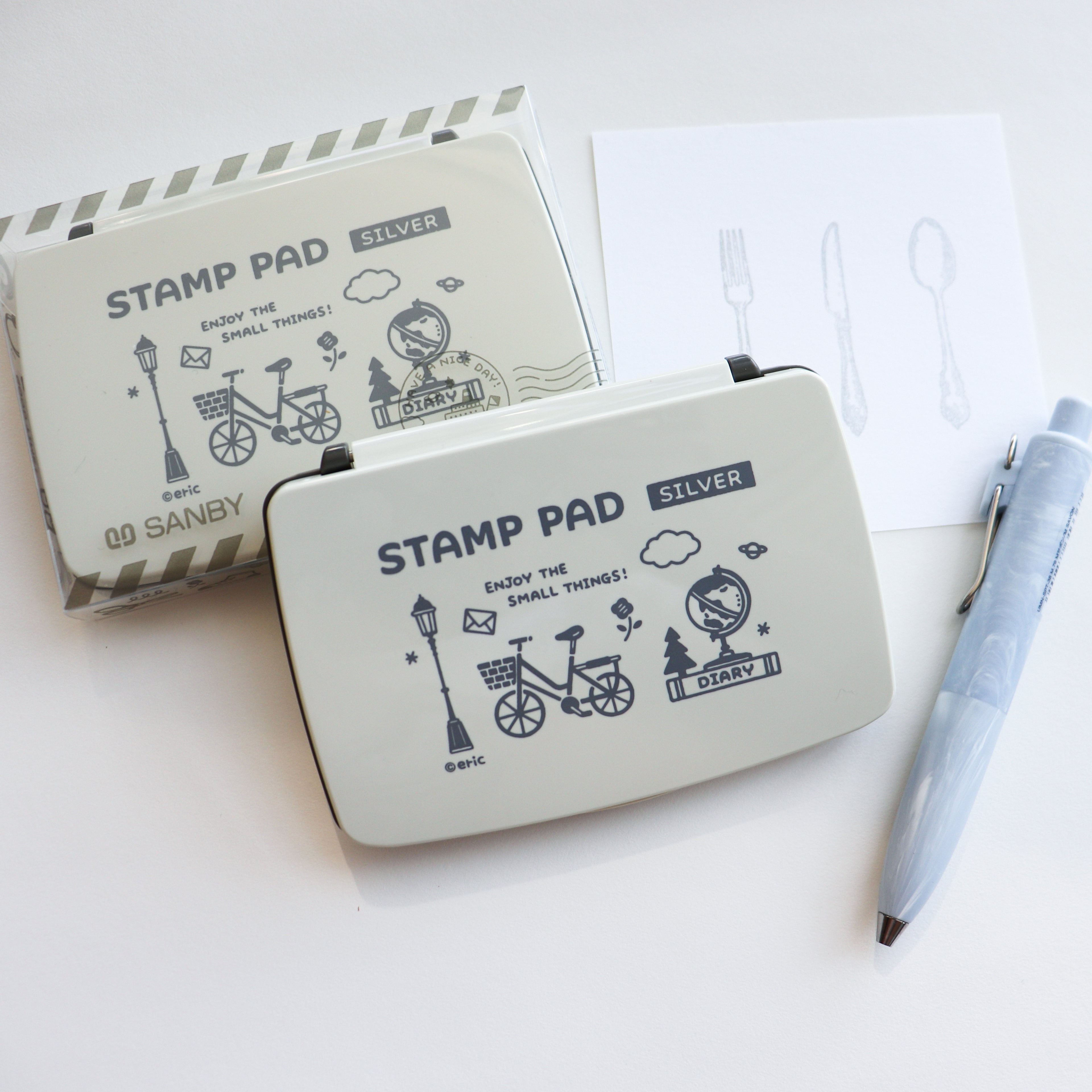 Navy Eric x SANBY Stamp Pad- Silver