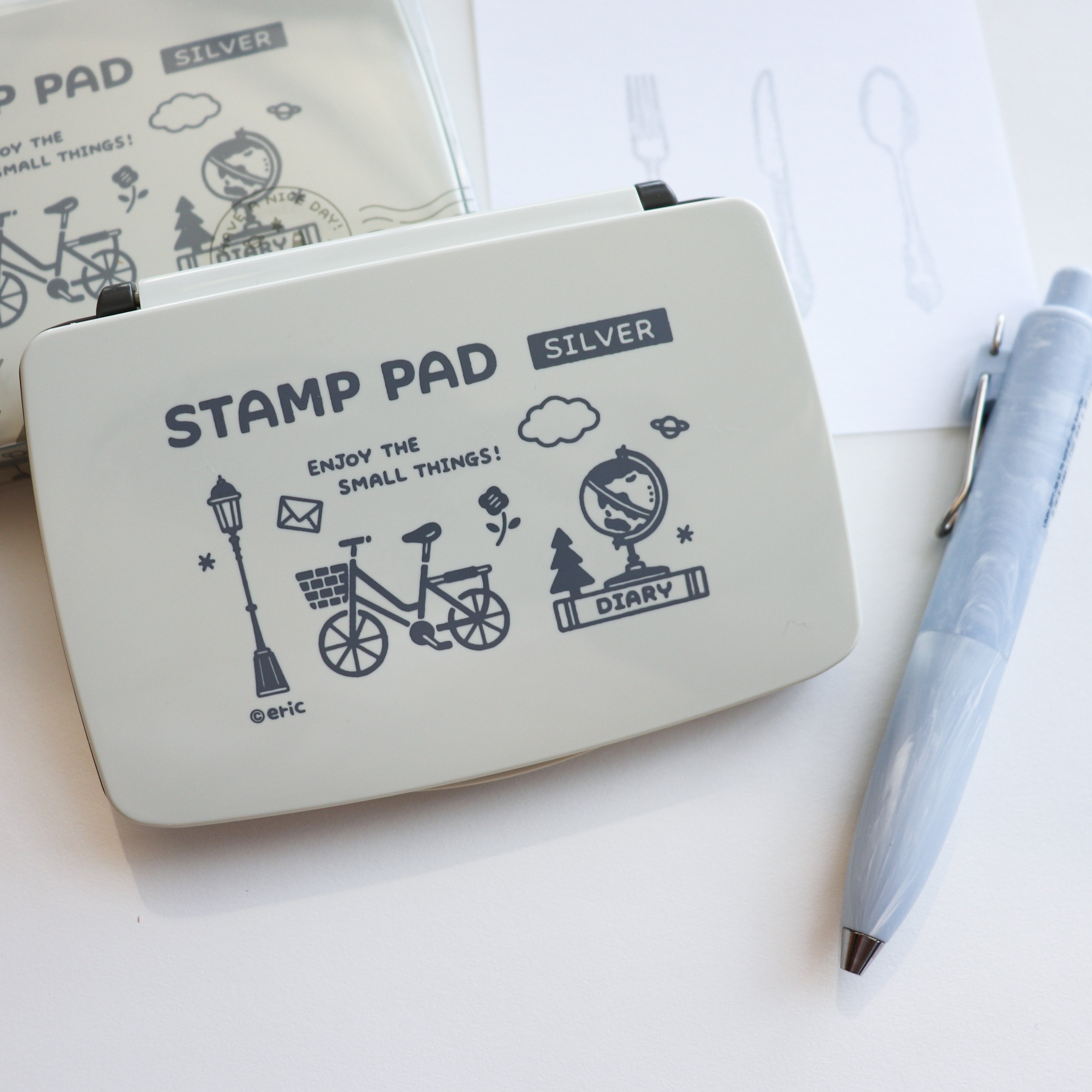 Navy Eric x SANBY Stamp Pad- Silver