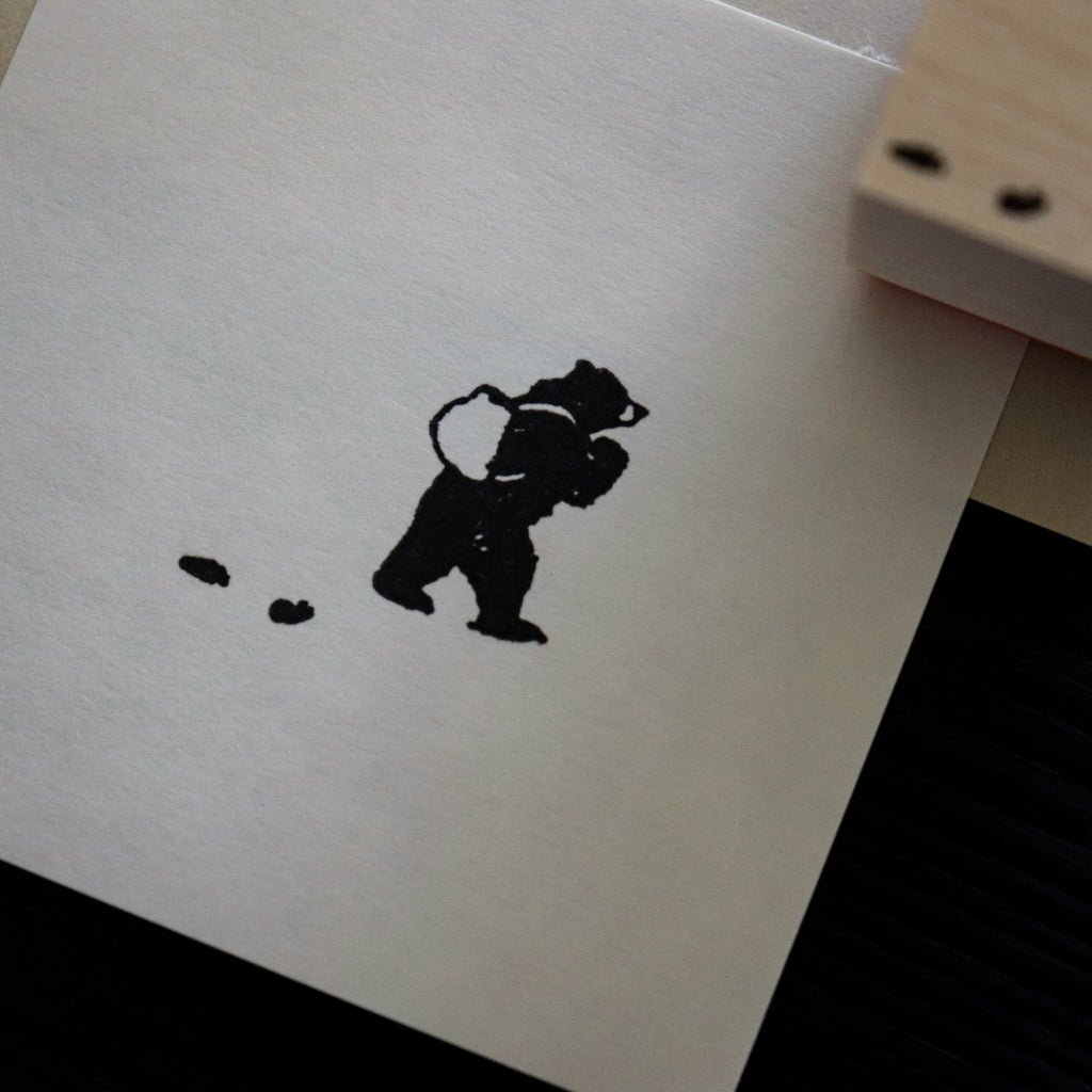 Keiko Endo- Wood Stamp Set- Traveling through the Snowy Forests of Kannur