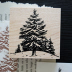 Keiko Endo- Wood Stamp Set- Traveling through the Snowy Forests of Kannur