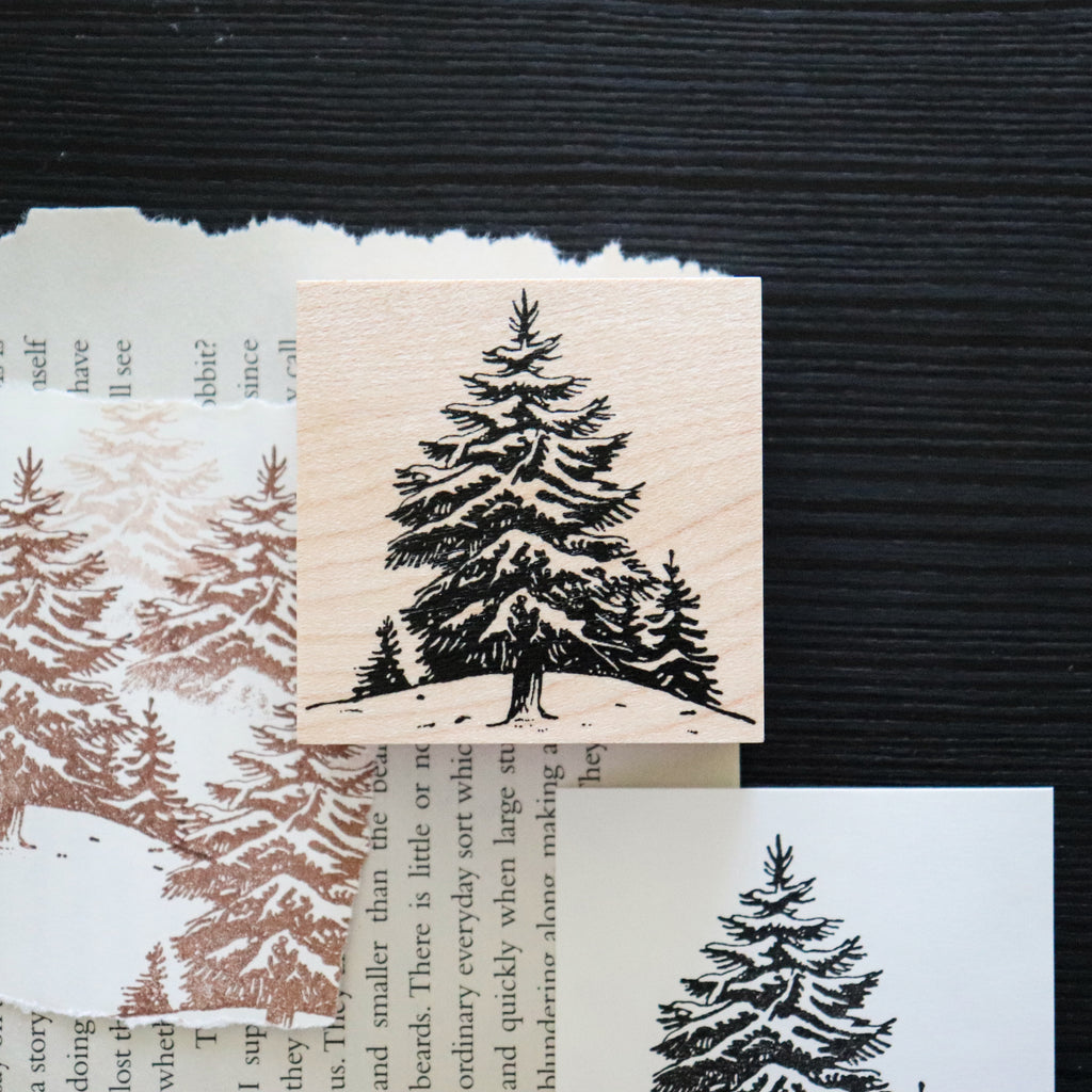 Keiko Endo- Wood Stamp Set- Traveling through the Snowy Forests of Kannur