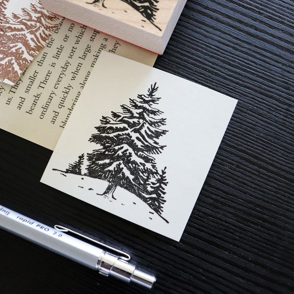 Keiko Endo- Wood Stamp Set- Traveling through the Snowy Forests of Kannur