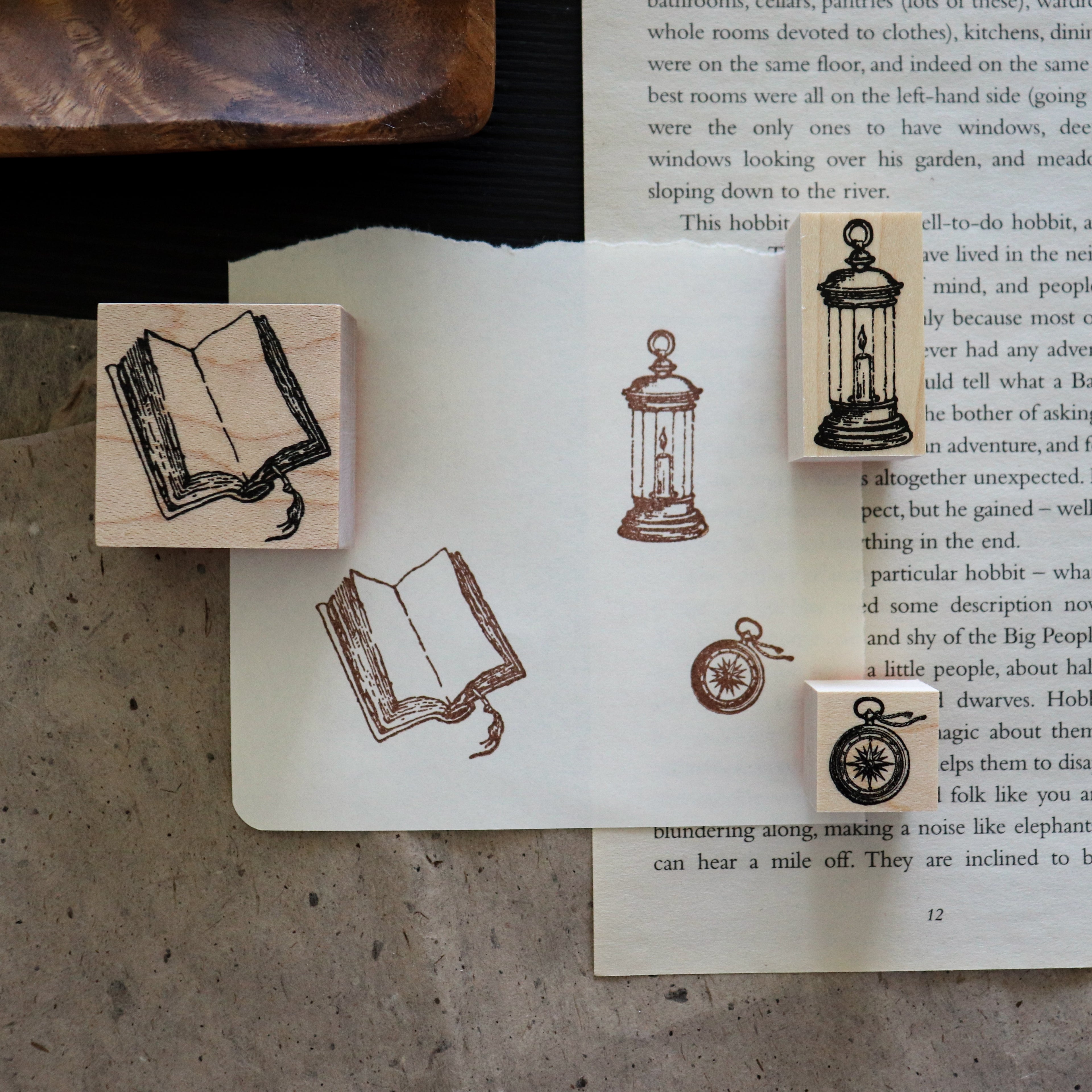 Keiko Endo- Wood Stamp- "Traveler" Series