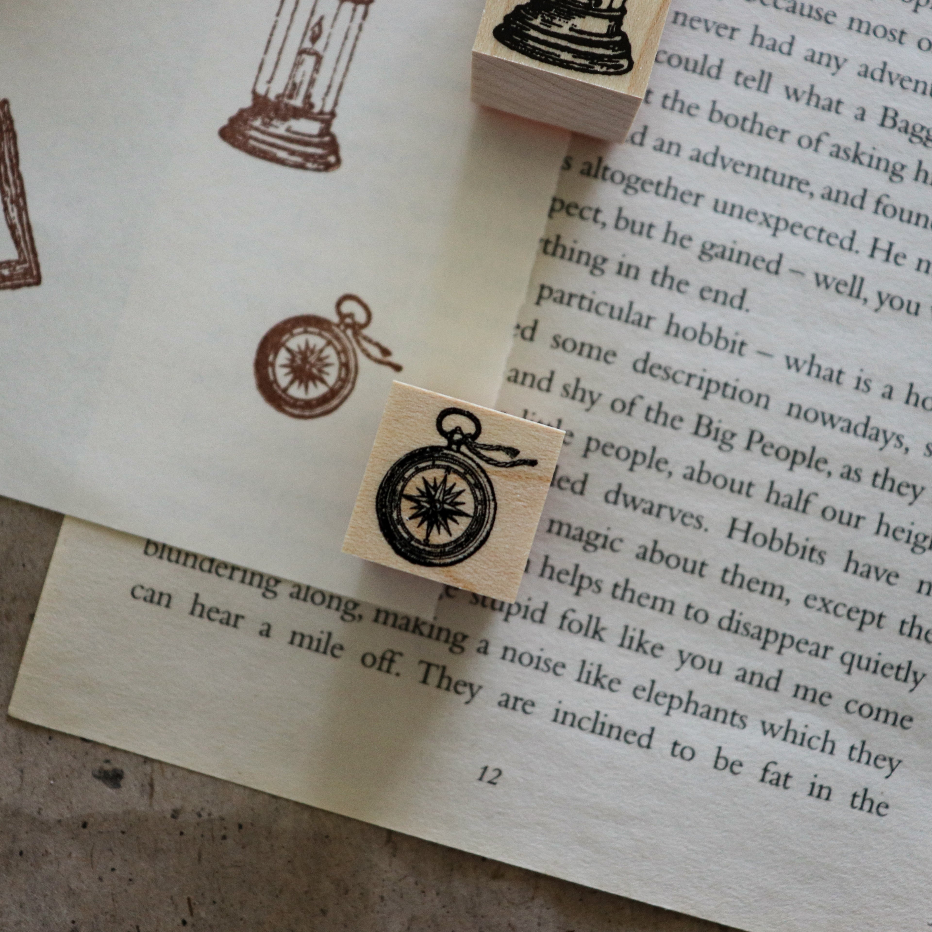 Keiko Endo- Wood Stamp- "Traveler" Series