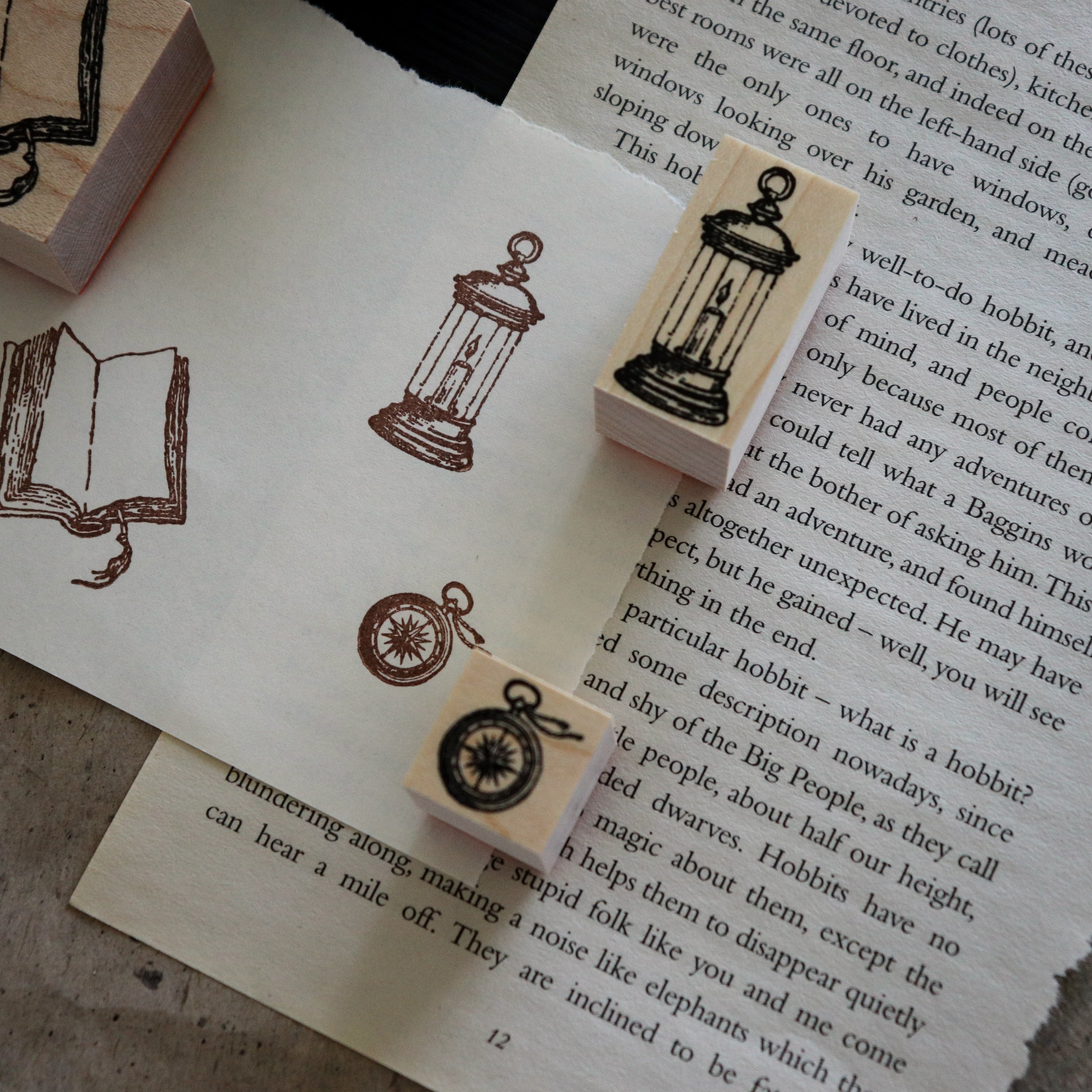 Keiko Endo- Wood Stamp- "Traveler" Series